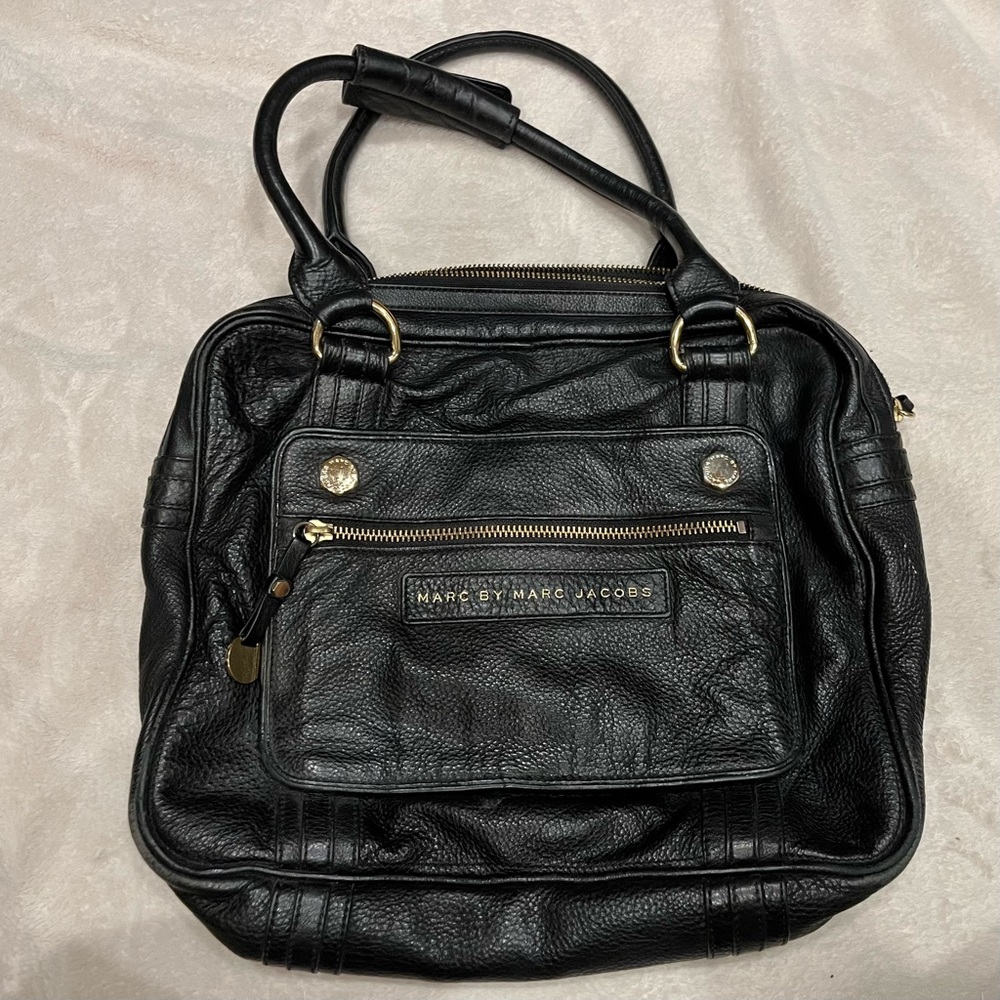 Leather Marc by Marc Jacobs two handle bag